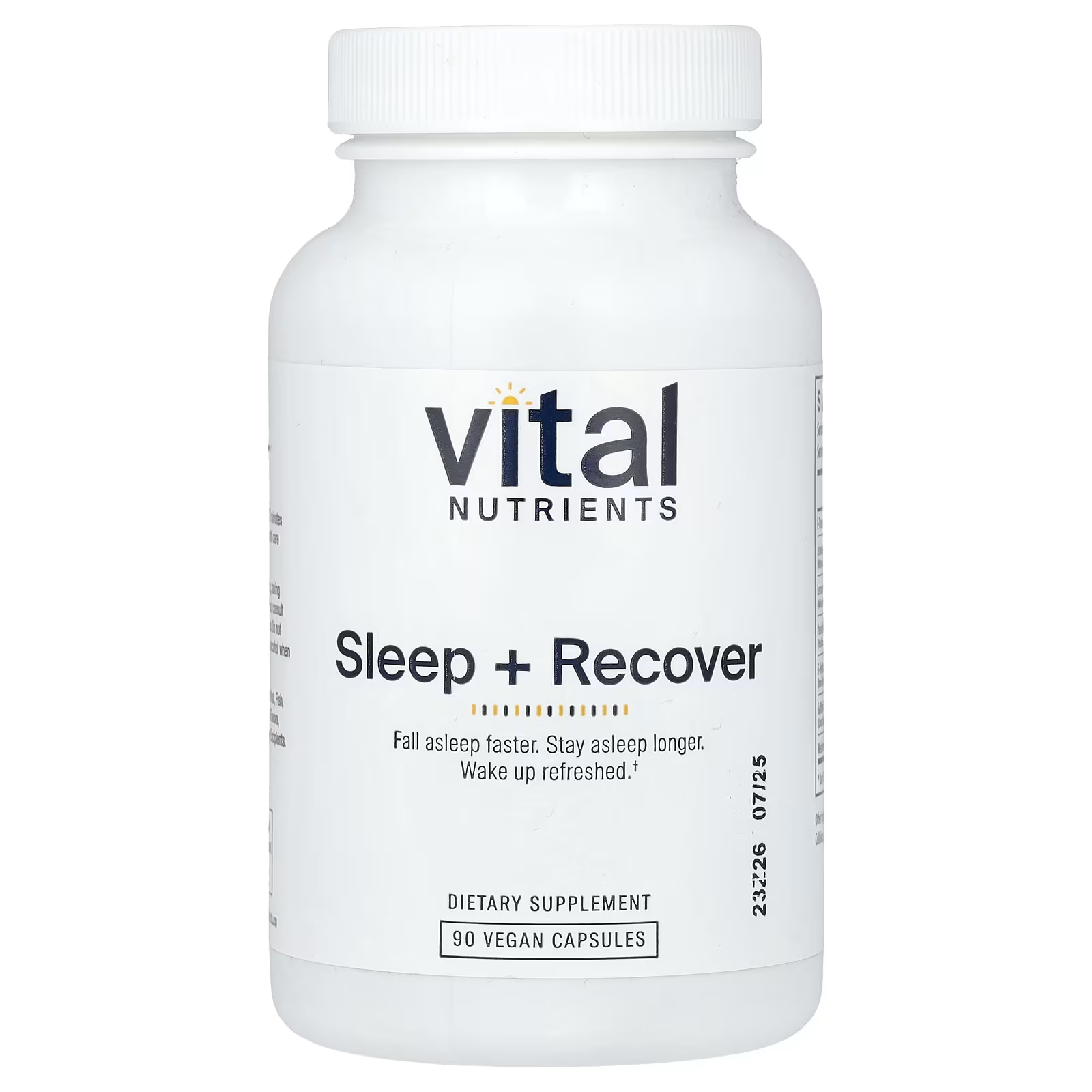 Пищевая добавка Vital Nutrients Sleep + Recover, 90 веганских капсул пищевая добавка vital nutrients 5 htp 50 мг 60 веганских капсул
