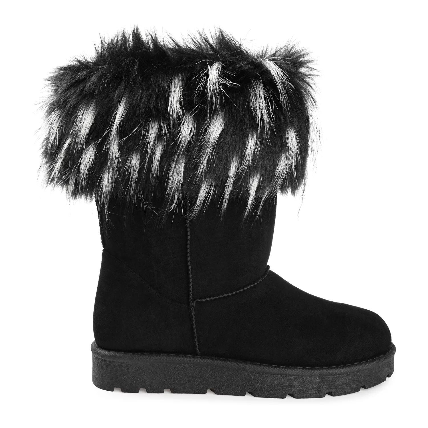 

Женские зимние ботинки из искусственного меха Journee Collection Zorah Tru Comfort Foam Journee Collection, черный