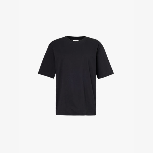 

Футболка Heydu с круглым вырезом из хлопкового джерси Dries Van Noten, черный