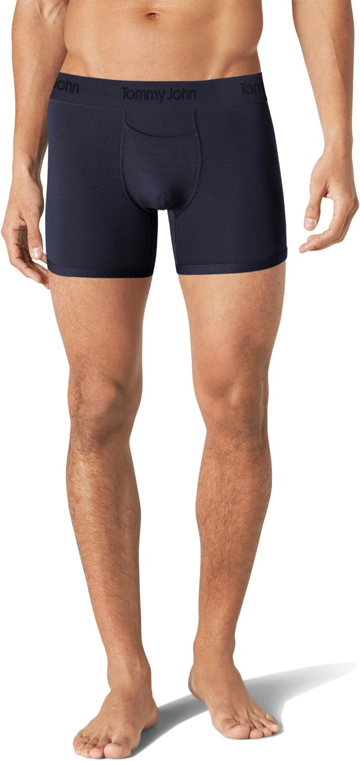 

Трусы Second Skin Trunks 4" Tommy John, цвет Dress Blues