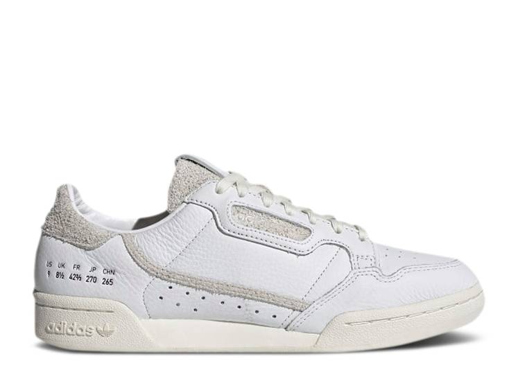 Кроссовки Adidas CONTINENTAL 80 'CRYSTAL OFF WHITE', белый