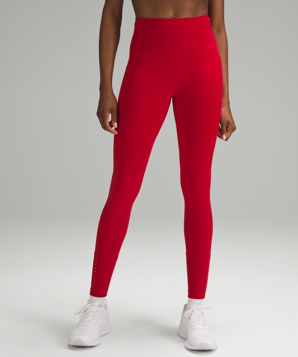 

Леггинсы Swift Speed с высокой посадкой Lululemon, красный