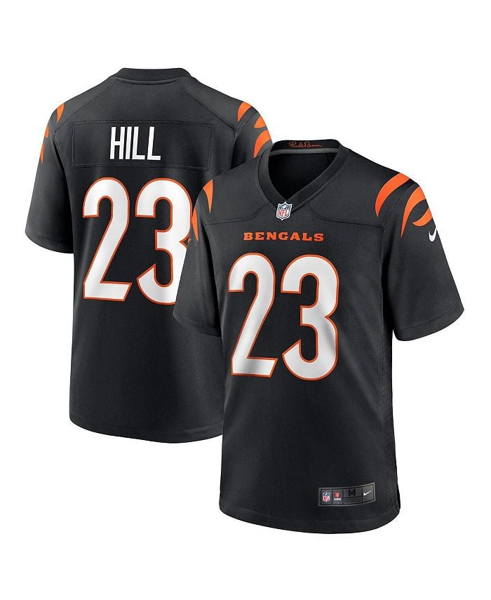 

Мужская черная футболка Daxton Hill Cincinnati Bengals драфта НФЛ 2022 года, выбранная в первом раунде Nike, черный