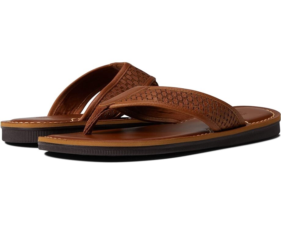 

Сандалии Johnston & Murphy Norris Laser Weave Thong, цвет Tan Full Grain