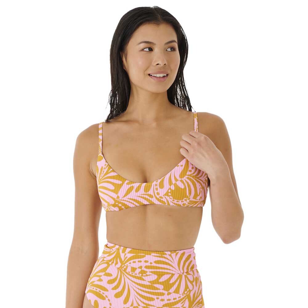 

Топ бикини Rip Curl Afterglow Swirl Bralette, розовый