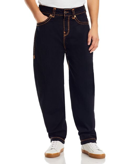 

Джинсы оверсайз-приталенного кроя True Religion Warped Joey в цвете Black Caviar True Religion, цвет Black