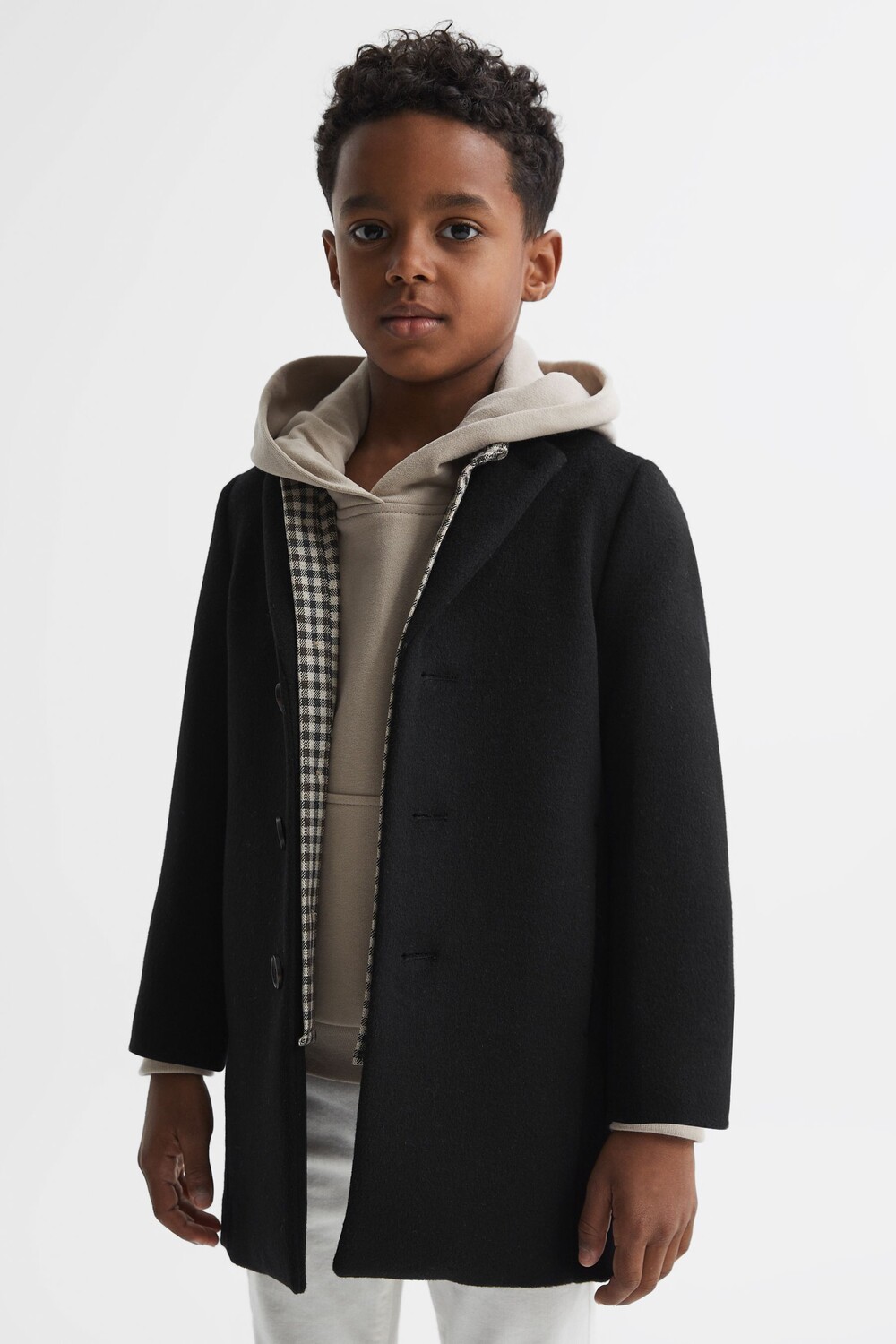 

Однобортное пальто Gable Epsom Reiss, черный
