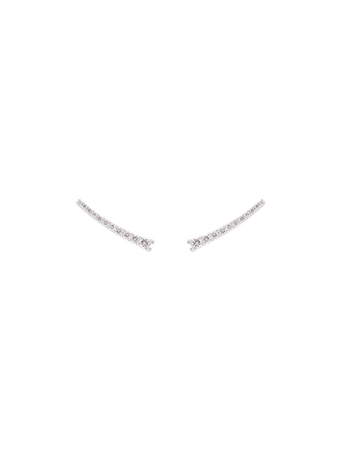 

Серьги-каффы Dasha Super Fine из белого золота с бриллиантами ALINKA, металлик
