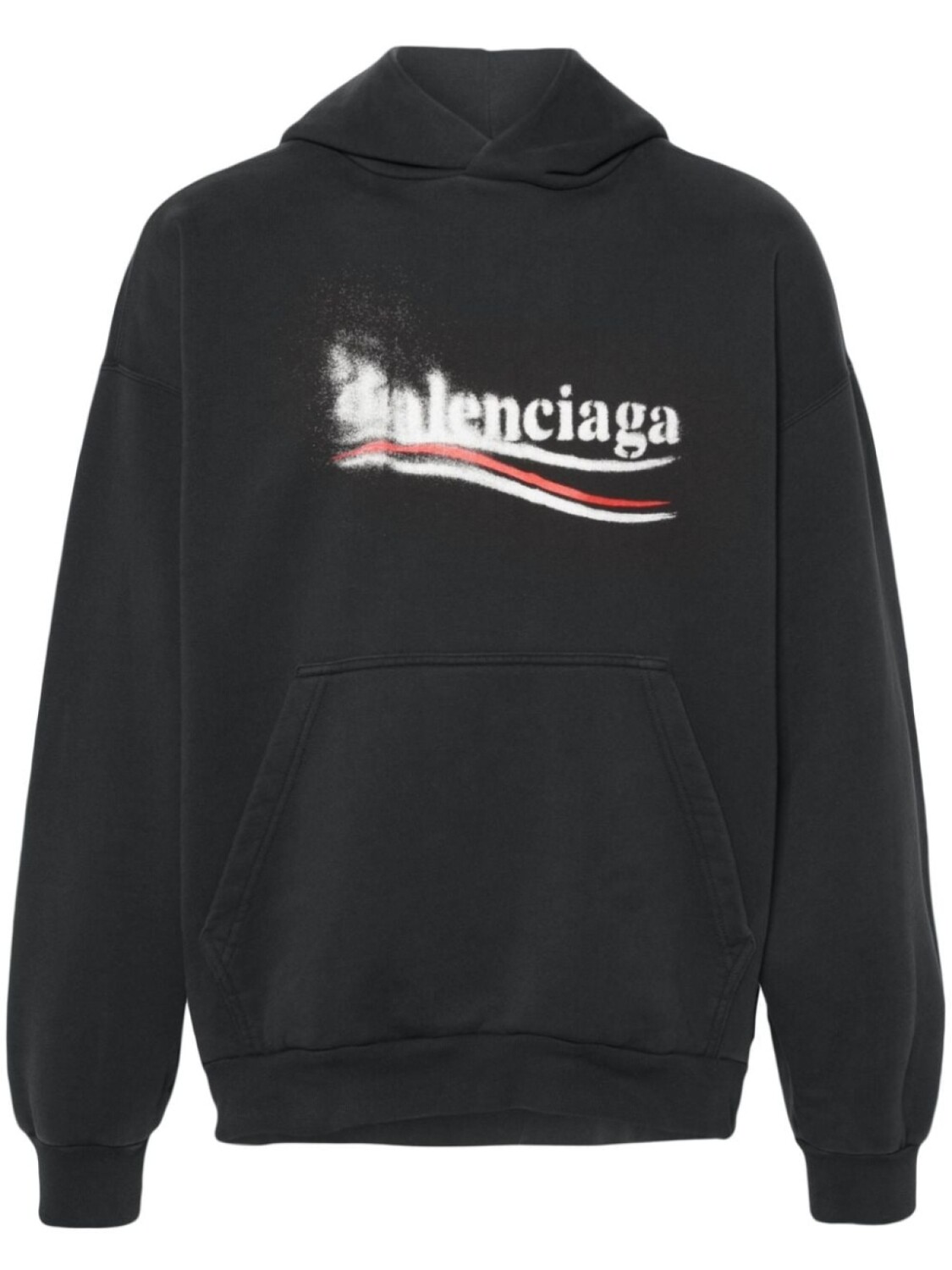 

Balenciaga худи с логотипом, черный