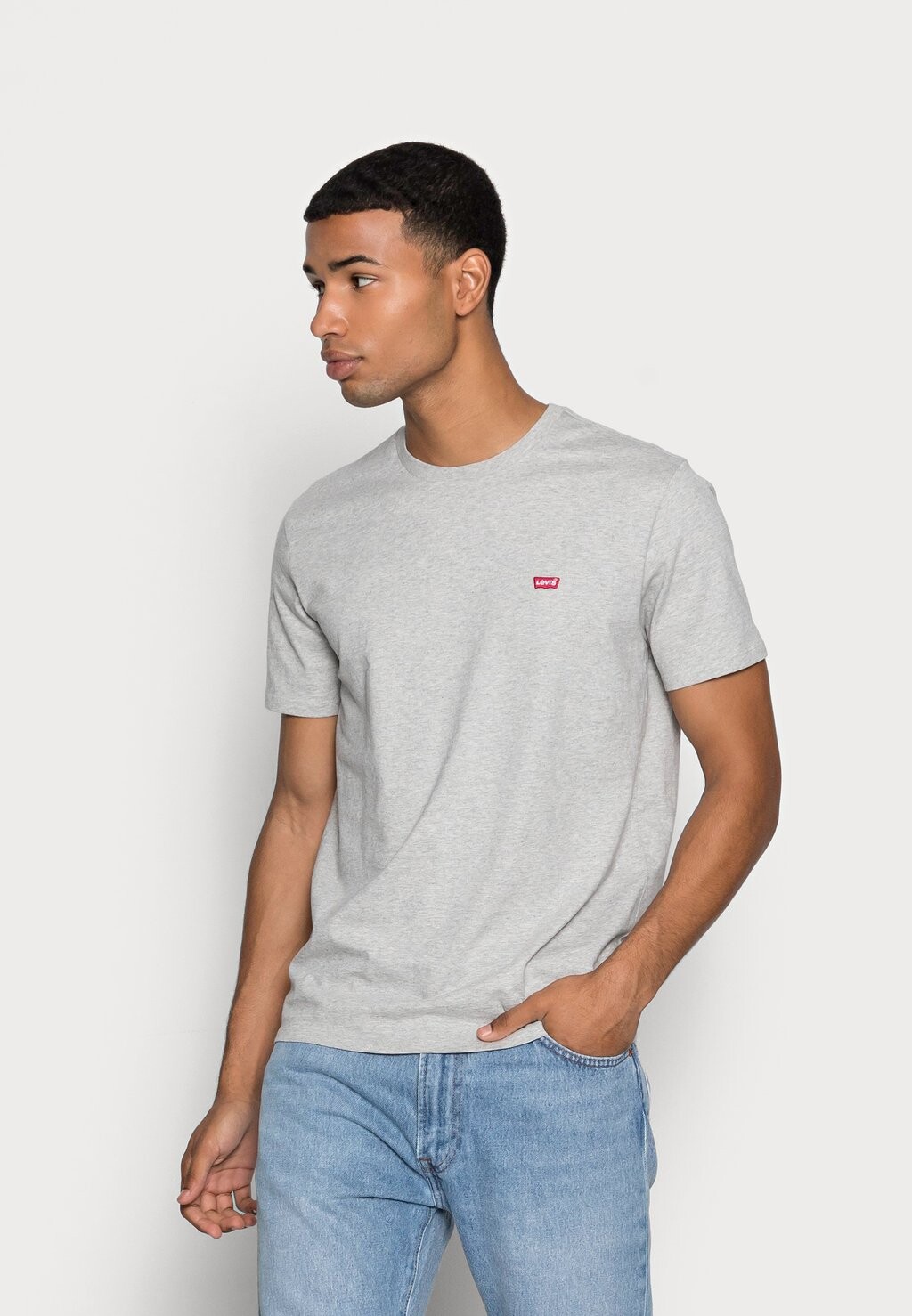 Футболка с принтом Original Tee Levi's, цвет light mist heather