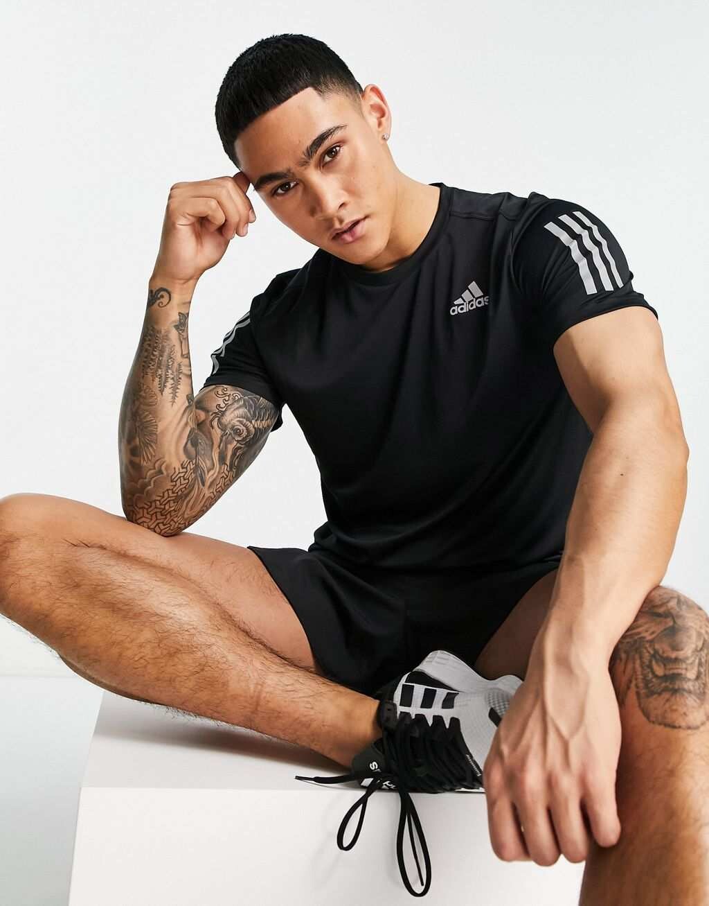 

Черная футболка adidas Running Own The Run, Черный