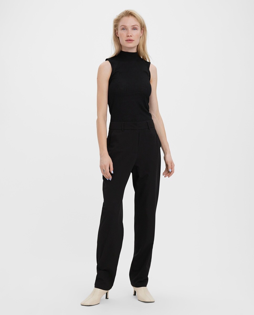 

Женские классические брюки с двумя карманами Vero Moda, черный