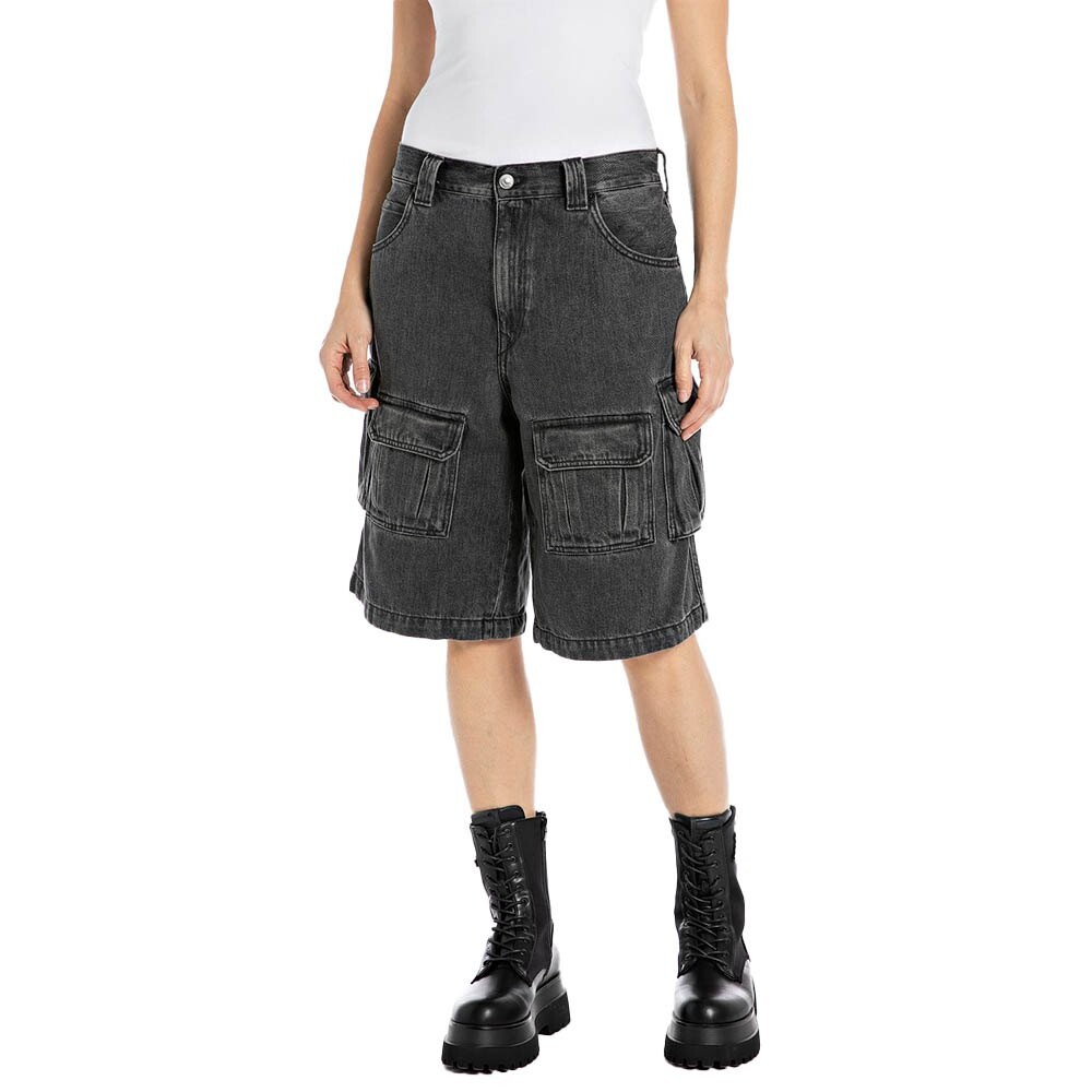 

Шорты Replay W8150.000.142653 denim, серый