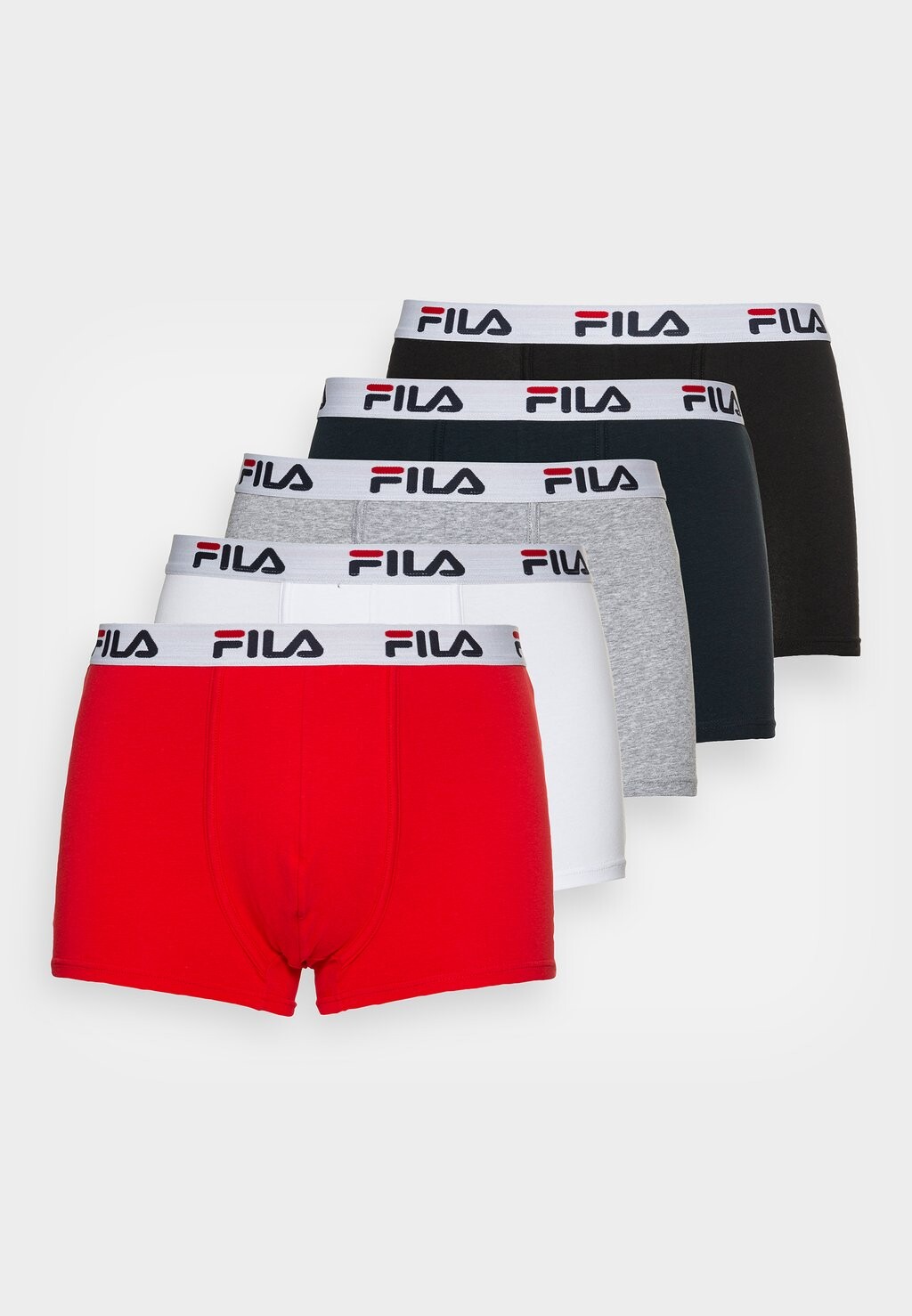 

Брюки НАБОР БОКСЕРШОРТ, 5 ПАКЕТОВ Fila, черный/белый/серый/темно-синий/красный