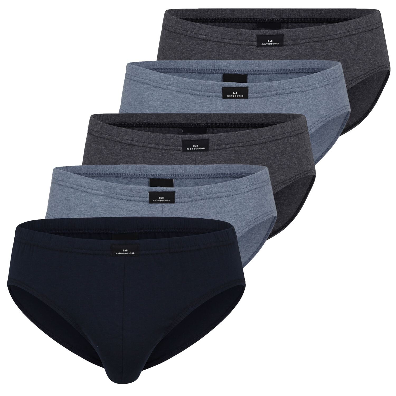 

Трусы Götzburg s 5er Pack, цвет Dunkelblau/Hellblau/Anthrazit