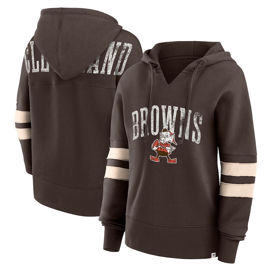 

Пуловер с капюшоном Fanatics Branded Cleveland Browns, коричневый