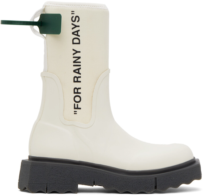 

Off-White Off-White Резиновые сапоги из губки