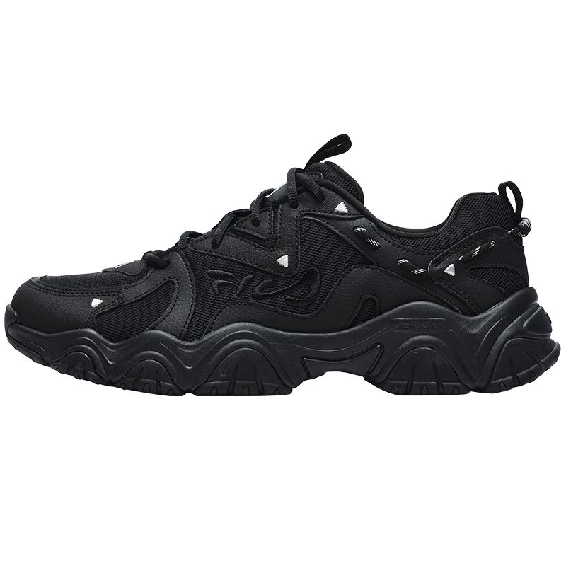 Кроссовки спортивные мужские Fila Fluid 4 в стиле ретро, черный мужская повседневная спортивная обувь со шнуровкой спереди в стиле пэчворк белый