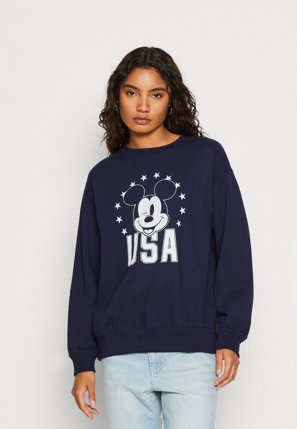 

Толстовка GAP Disney Crew, dunkelblau, Черный