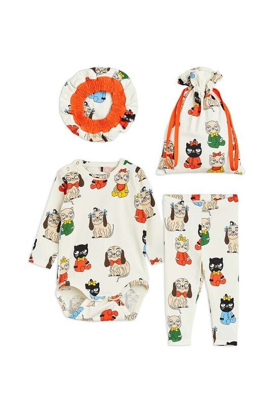 

Хлопковый костюм для новорожденных Mini Rodini, мультиколор