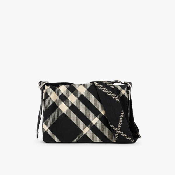 

Сумка через плечо Trench Check из парусины Burberry, черный