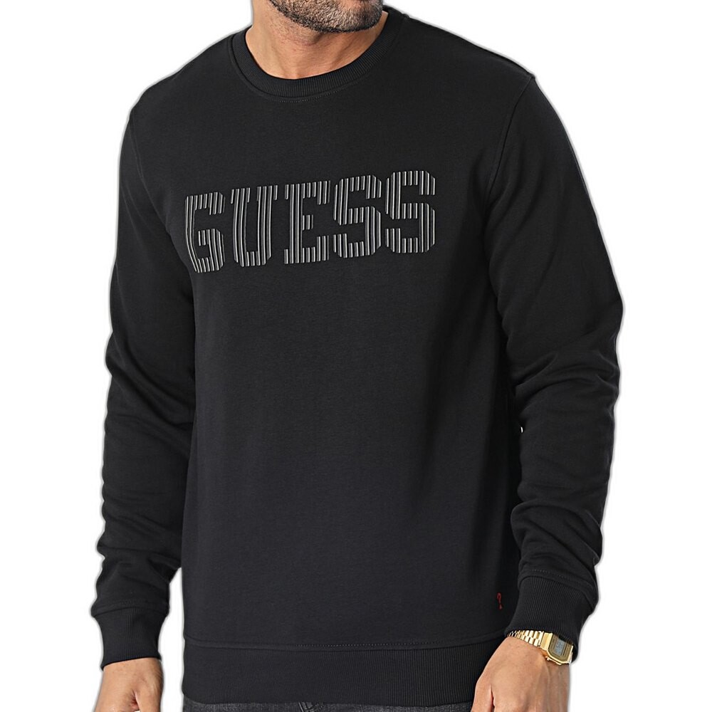 

Толстовка Guess Beau, белый, Черный, Толстовка Guess Beau, белый