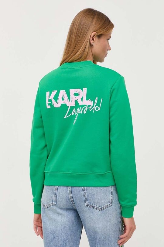 

Толстовка Карла Лагерфельда Karl Lagerfeld, зеленый