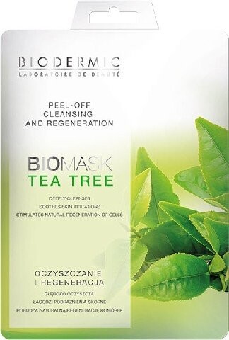 

Отшелушивающая маска для лица с чайным деревом, 12 г Biodermic, Bio Mask