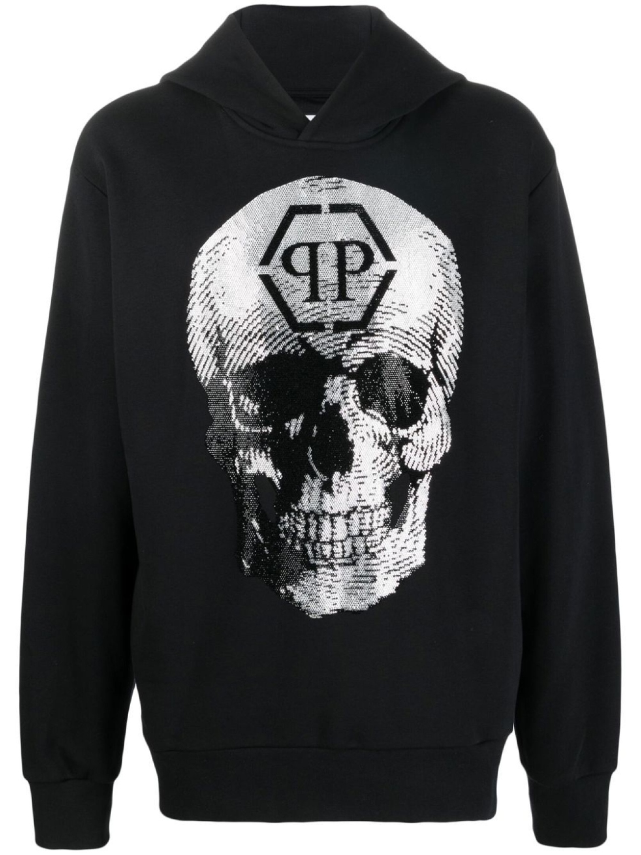 

Philipp Plein худи с логотипом Skull, черный