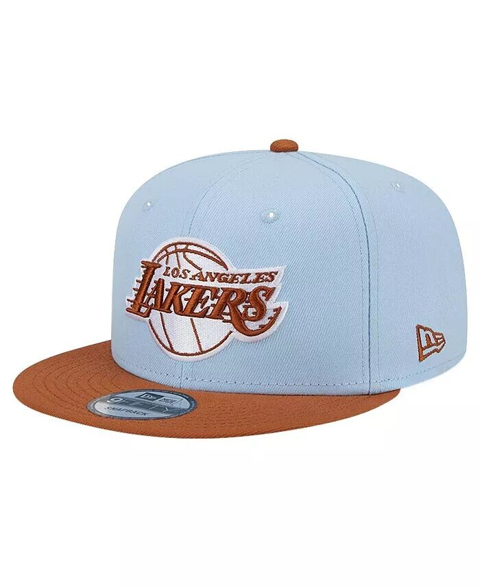 

Мужская светло-синяя/коричневая кепка Los Angeles Lakers 2-Tone Color Pack 9fifty Snapback Hat New Era, синий