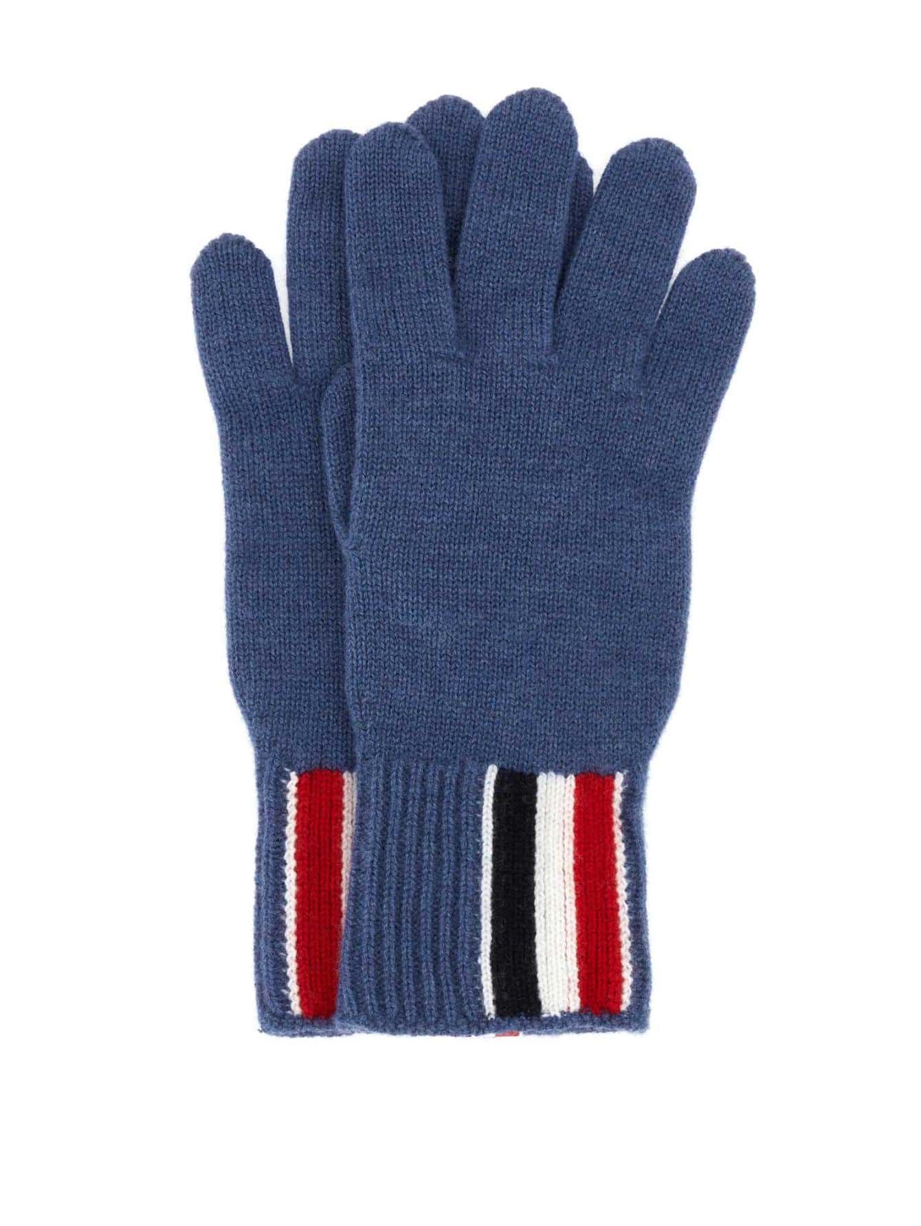 Мужские перчатки Thom Browne BLUE MKG011AY1018435, синий цена и фото