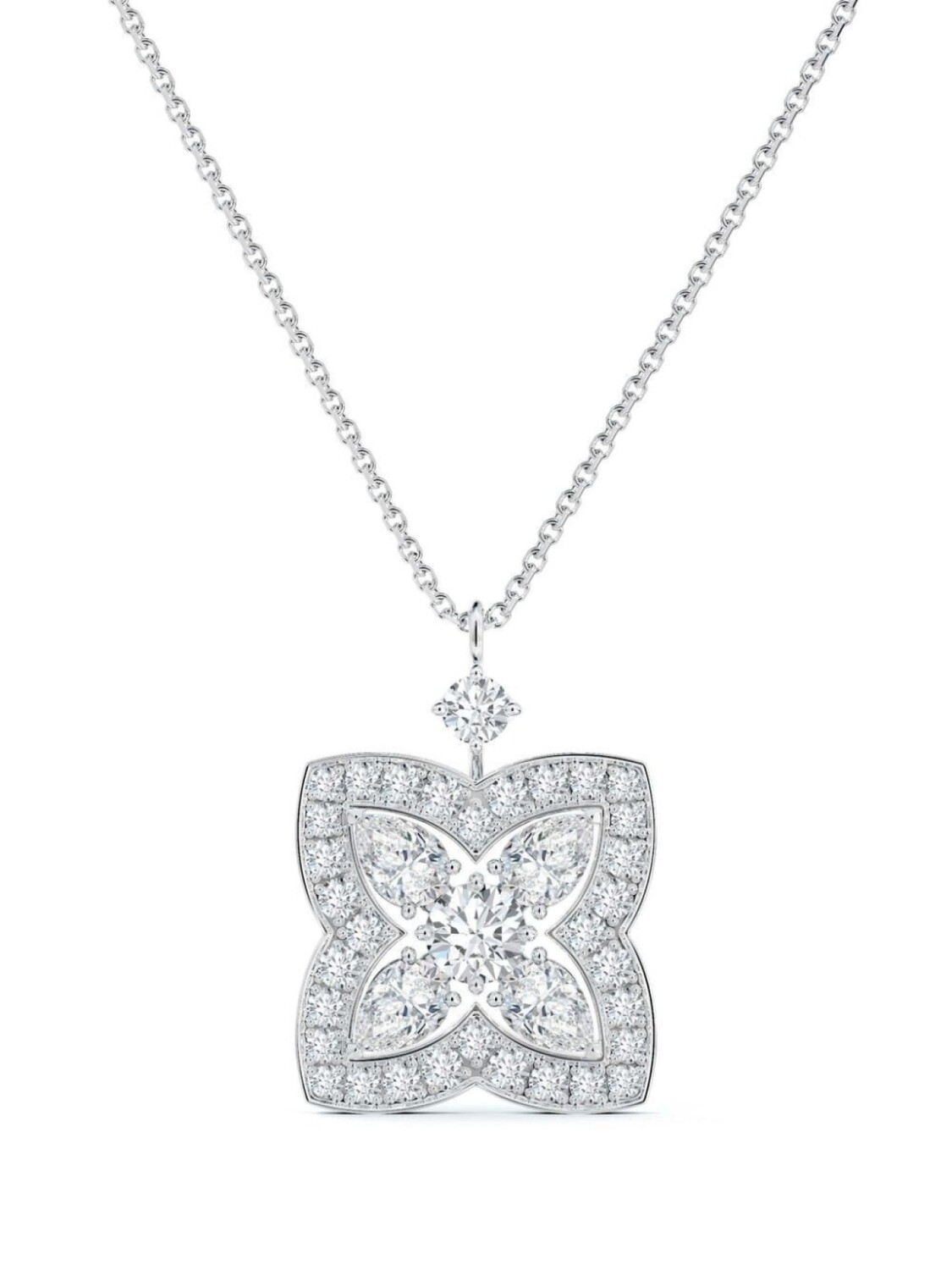 

Колье Enchanted Lotus из белого золота с бриллиантами De Beers Jewellers, белый