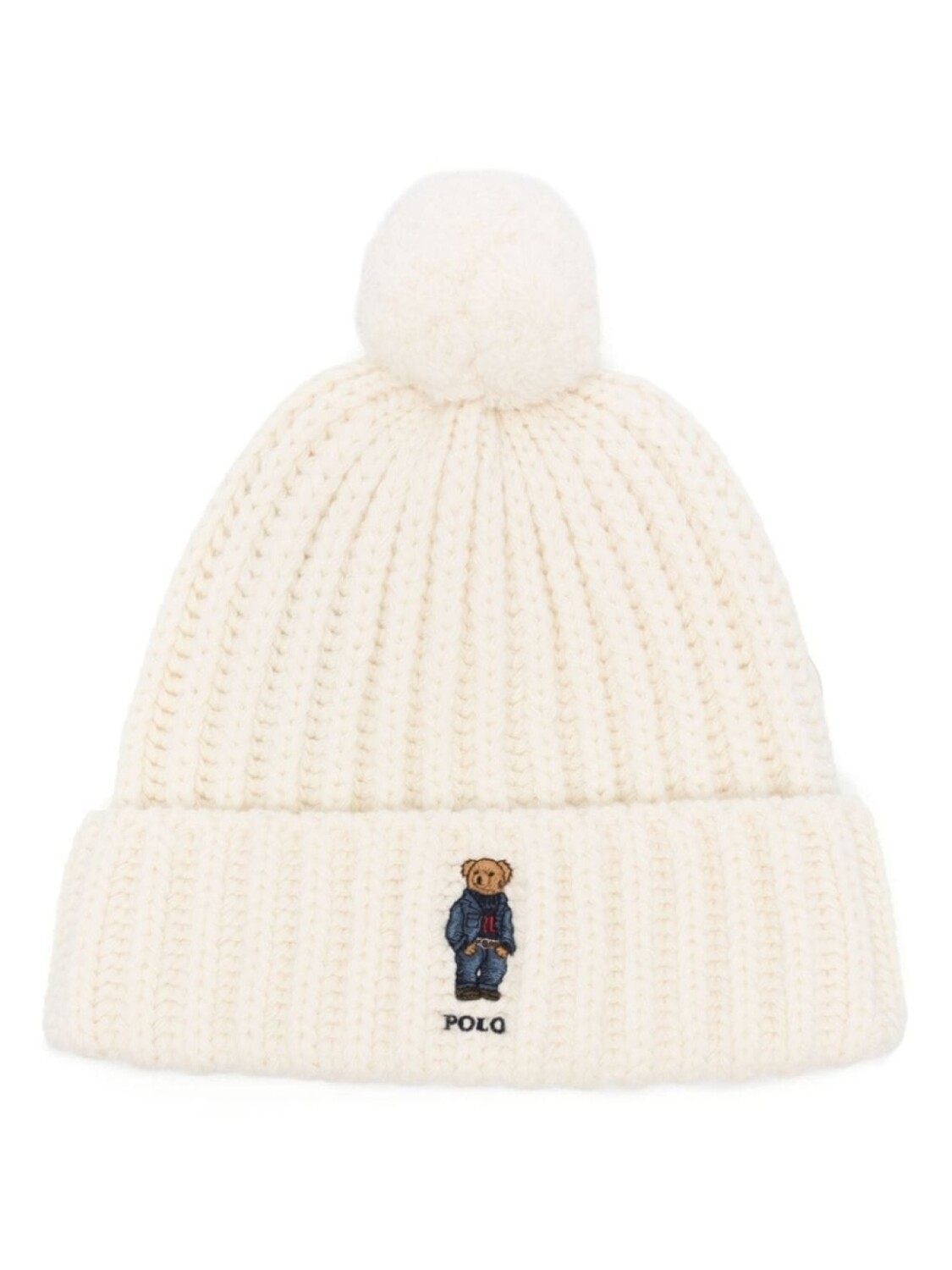 

Polo Ralph Lauren шапочка с вышивкой Polo Bear, белый