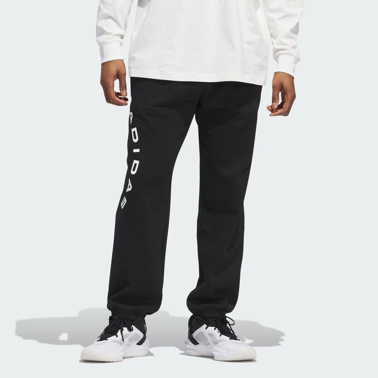 

Флисовые брюки Adidas, цвет Black/Cloud White