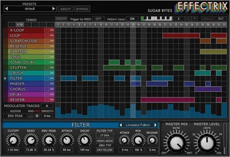 

Плагин Sugar Bytes Effectrix