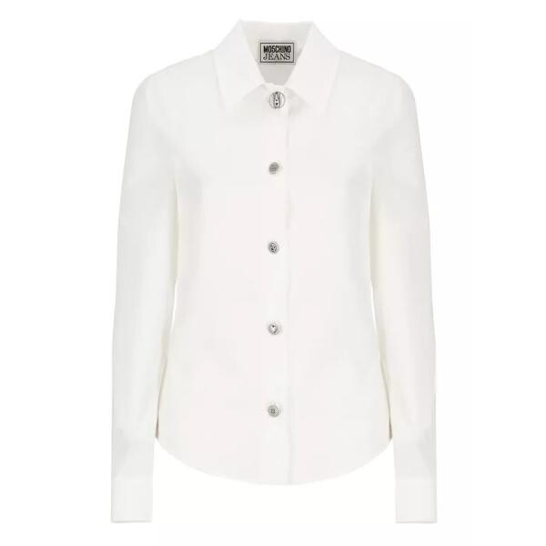

Футболка cotton shirt Moschino, белый