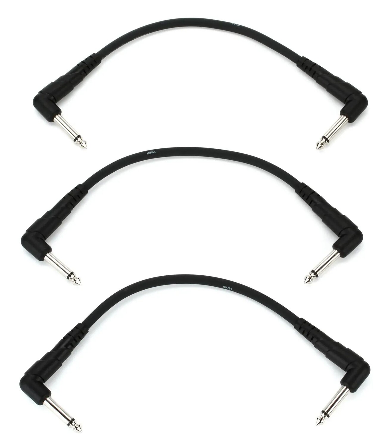

D'Addario PW-CGTP-305 Патч-кабель для педалборда классической серии — от прямого к прямому углу — 6 дюймов (3 шт.)