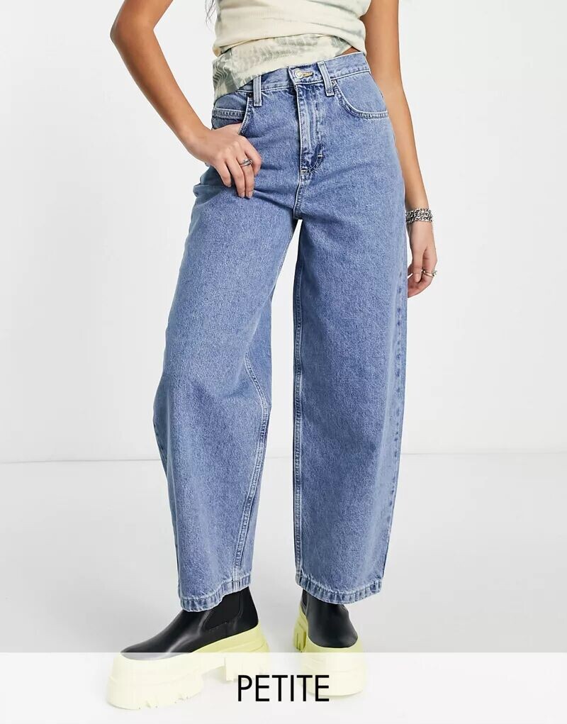 

Голубые мешковатые джинсы Topshop