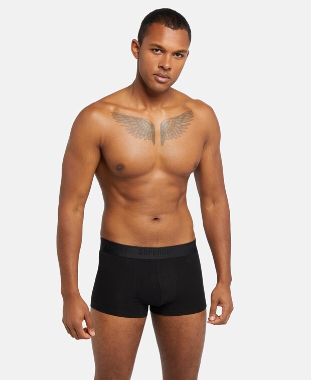 

Шорты-боксеры, комплект из 3 шт. Superdry, черный