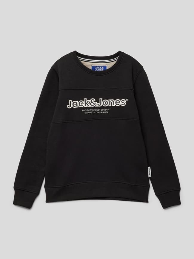 

Толстовка с принтом этикетки модели "JORLAKEWOOD" Jack & Jones, черный