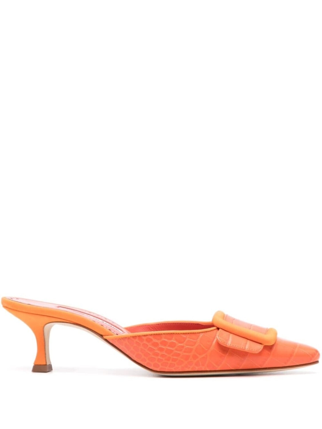 

Manolo Blahnik кожаные мюли Maysale 50 мм, оранжевый