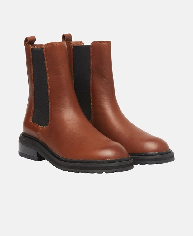 

Ботинки челси Clarks, коньяк