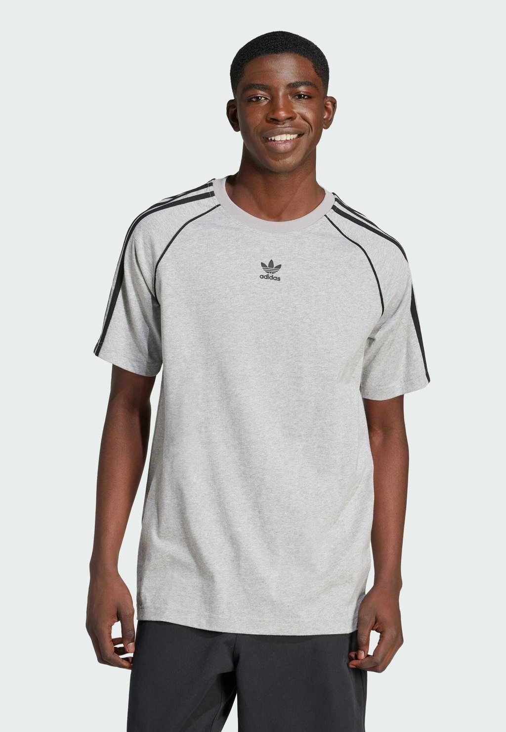 Футболка с принтом adidas Originals, средний серый вереск олимпийка he1993 adidas g3sfzhd medium grey heather 110