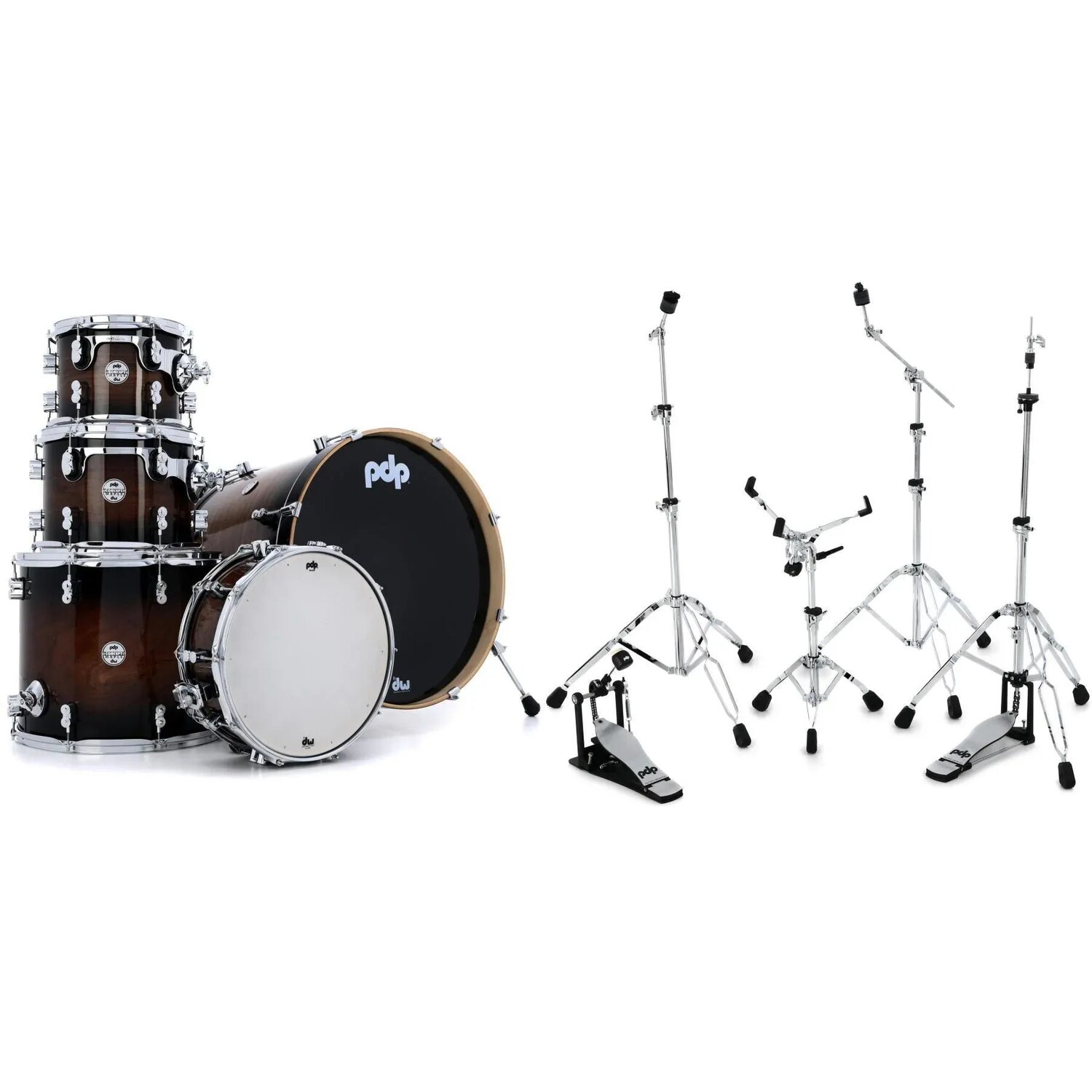 

PDP Concept Exotic Shell Pack из 5 предметов и комплект оборудования — Charcoal Burst/Walnut