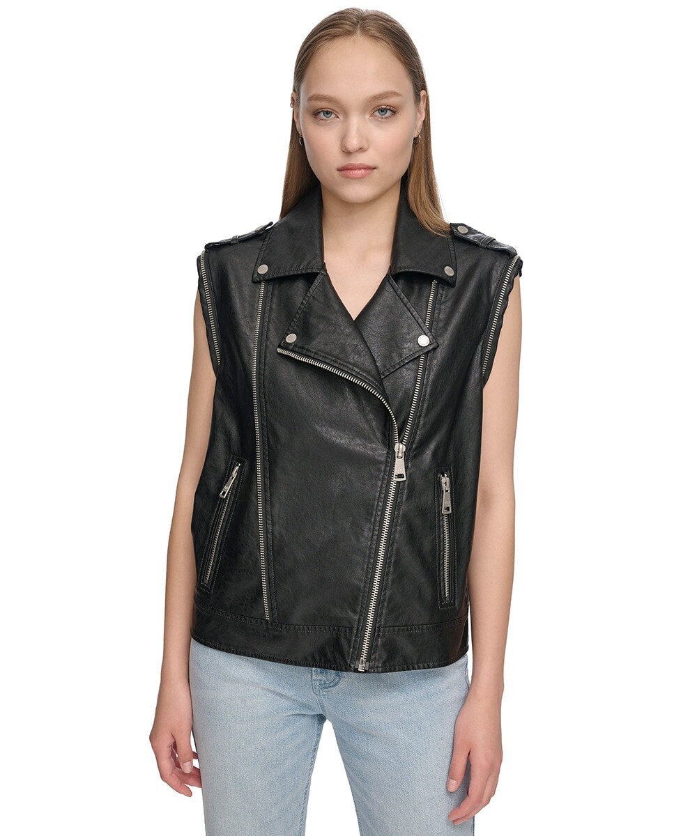 

Женские черные прямые брюки Dkny Jeans, черный