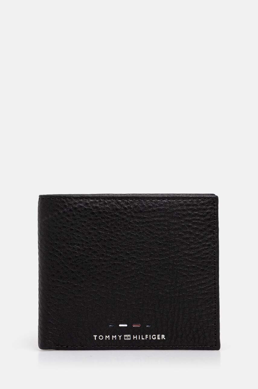 

Кожаный кошелек Tommy Hilfiger, черный