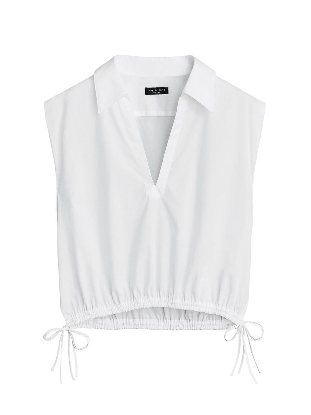 

Топ без рукавов Fiona с кулиской rag & bone, белый