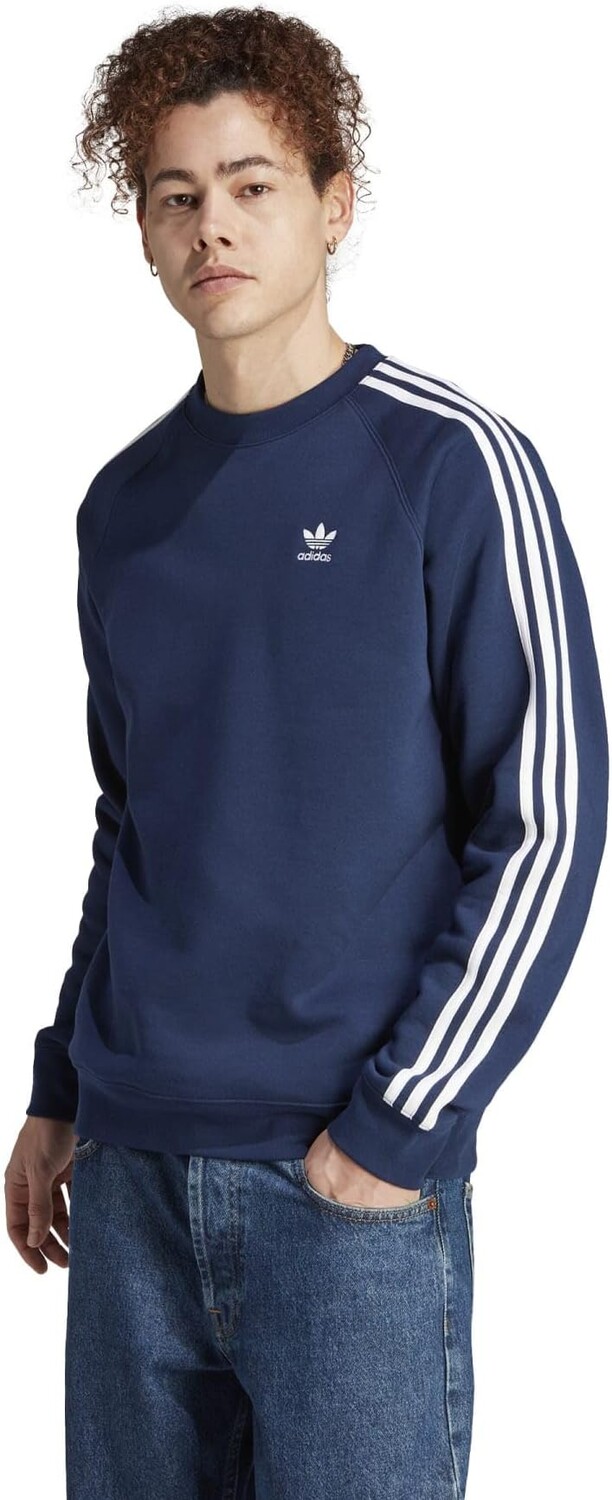 

Толстовка Adidas Adicolor Classics 3-Stripes Crew, цвет Night Indigo