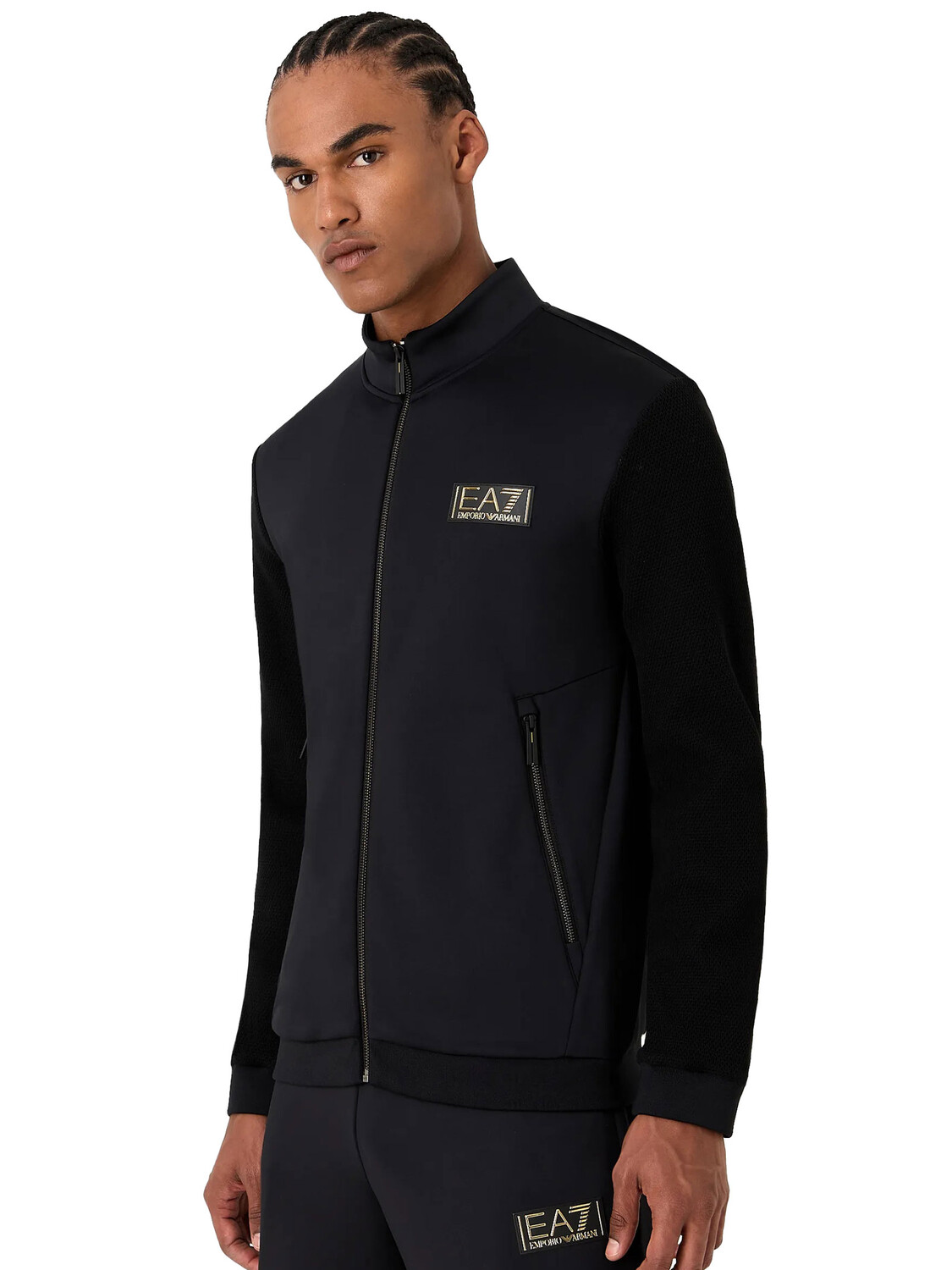 

EMPORIO ARMANI толстовка на молнии Gold Label, черный
