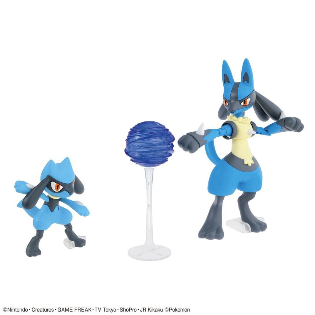 

Сборная модель Pokemon - Riolu & Lucario Model Kit Set